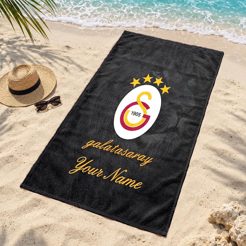 Galatasaray Custom Name Beach Towels Also Serve As Bath Towels Summer Essential a Musthave for the Outdoors the Beach and the Pool