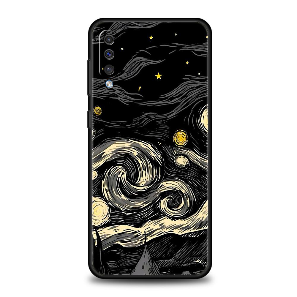 Starlit Sky Planet Space Art Phone Case For Samsung A56 A36 A26 A24 A16 A14 A12 A32 A50 A70 A22 A40 A34 A54 A42 A52 5G A06 Cover
