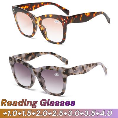 Тоновані окуляри для читання Чоловічі Жіночі Сонцезахисні окуляри для читання Сірий Градієнтний Захист для очей Висока чіткість Антивідблискове покриття Синій світло Окуляри для пресбіопії