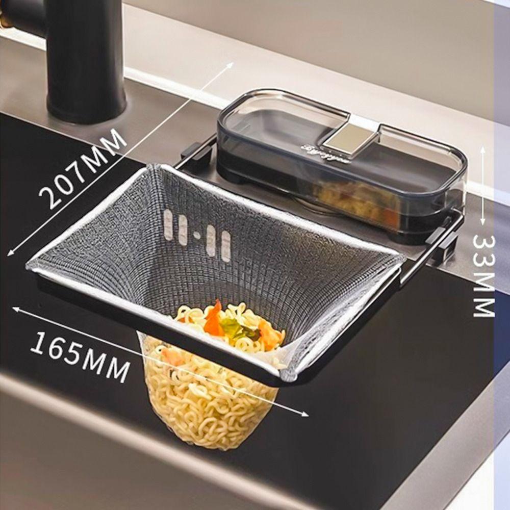 New Hanging Net Kitchen Drainage Rack Multi-Purpose Filter Bag Leftovers Filter Triangle Food Drainer Kitchen