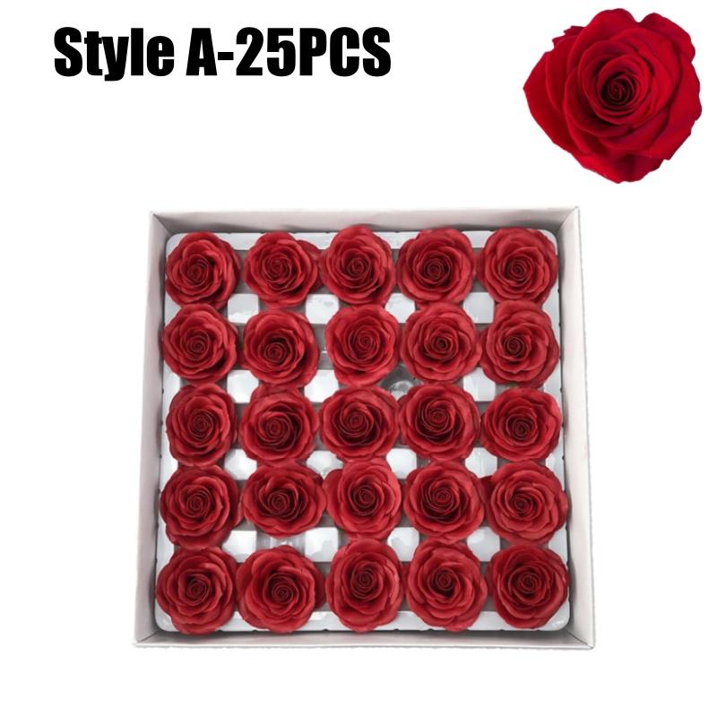 

25Pcs/Box Diameter 6.9cm Cheap Soap Rose Head Beauty Mother s Day Valentine s Day Gift Bouquet Home Decoration Hand Flower