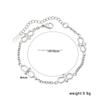 Fashion Jewelry Sets 18K Gold Plated Stainless Steel Chain Splice Bow Necklace and Bracelet Jewelry Sets for Women