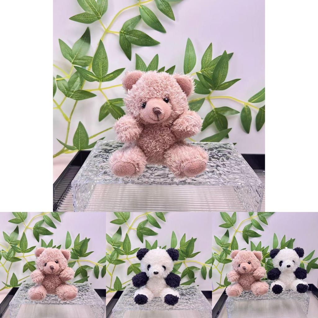 Entzückender Cartoon-Panda-Plüsch-Schlüsselanhänger Weiches Stofftier Dekorative Anhänger Geschenke