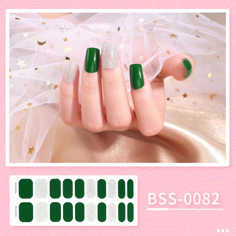 Beauty Stickers Semi-cured Nail Stickers UV Phototherapy Lamp Gel Manicure Stickers Mixed