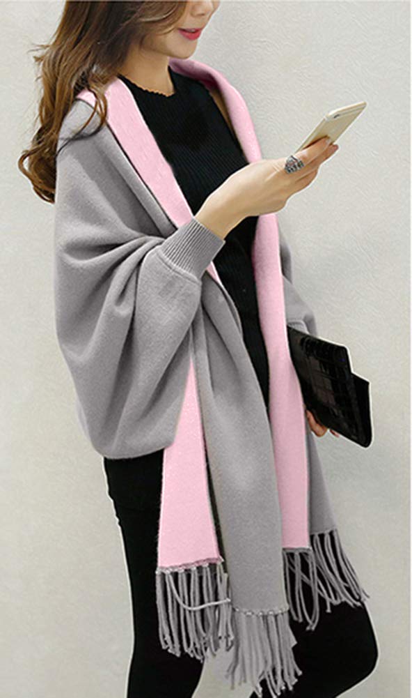 ASARANS Stylish and Cute Women's Cardigan, Shawl, Stole, Coat, Outerwear, (Gray)