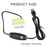 Battery Elimination Cable USB 5V to 3/4.5/6V Power Supply Adapter Cord Wire for LED Light Compatibility 2-4pcs 1.5V 3A