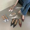 French Fairy Wind Is Not Tired Of Feet, Small Slope Heel Bag Head Sandals, Female Summer After Empty Pointed Muller Shoes