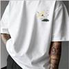 Καλοκαιρινό Ανδρικό Streetwear T-Shirt Ukiyo-e Ιαπωνικό Κύμα Άνθος Κερασιάς Γερανός Εκτύπωση Λαιμόκοψη Κοντομάνικο Πολυεστερικά Τοπ