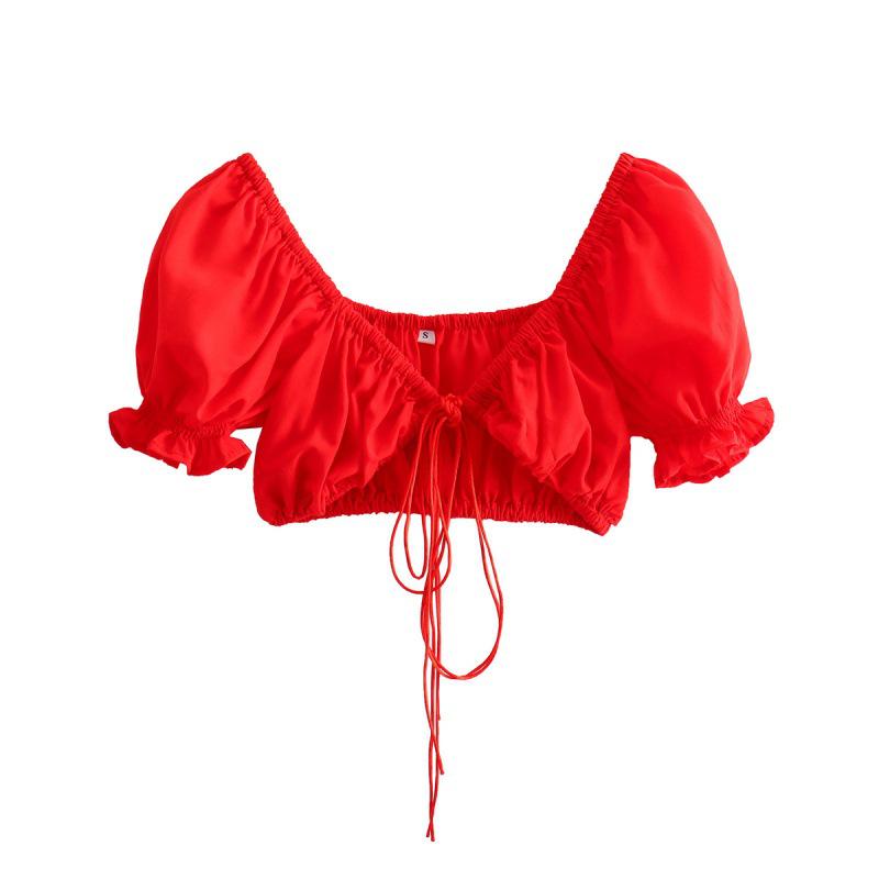 2025 European & American Silk Satin Fashion Camisole Top Small красный