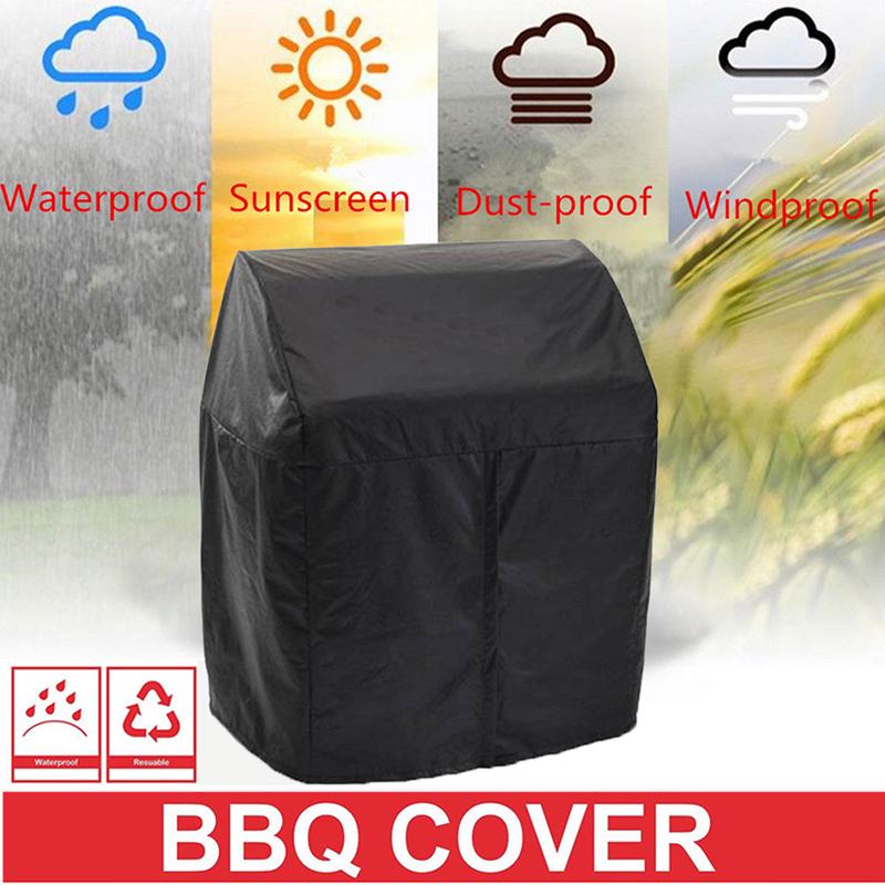 Durable Black BBQ Grill Dust Cover 24 Inch Gas Grill Heavy Duty