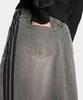 Adidas 3-Stripe Denim Long Skirt - Charcoal Black / Jw2659
