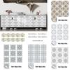 Modern Faux Ceramic Tile Sticker: Waterproof, Mildew-Proof, Self-Adhesive Decorative Wall Sticker