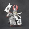 Medieval Knight Serie Figures Building Blocks Warrior Soldiers Guards Lion Heart Hospital Teutonic Knight Battle Pastor Kid Gift
