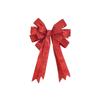 2pcs Large Size Christmas Tree Bows Glitter Christmas Tree Ornaments Xmas Bow Knot  Wedding