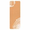 Natural Cork Rubber Yoga Mat Custom Printed Chakra Pattern Non Slip Sweat Absorbent Fitness Pilates Exercise Pad Home Gym Mat