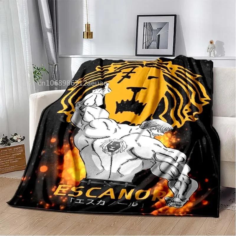 Thicken Blanket Anime The Seven Deadly Sins Printed Flannel Blankets for Beds Sofas Warm Bed Sheet Soft Blanket
