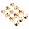200er Set Druckknöpfe Kit 8mm Starkes Kupfer Exquisiter Glanz Weit verbreitet Leder Druckknöpfe für Kleidung Taschen Leder