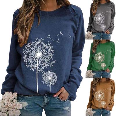 Langärmliges, bedrucktes Pullover-Top für Damen