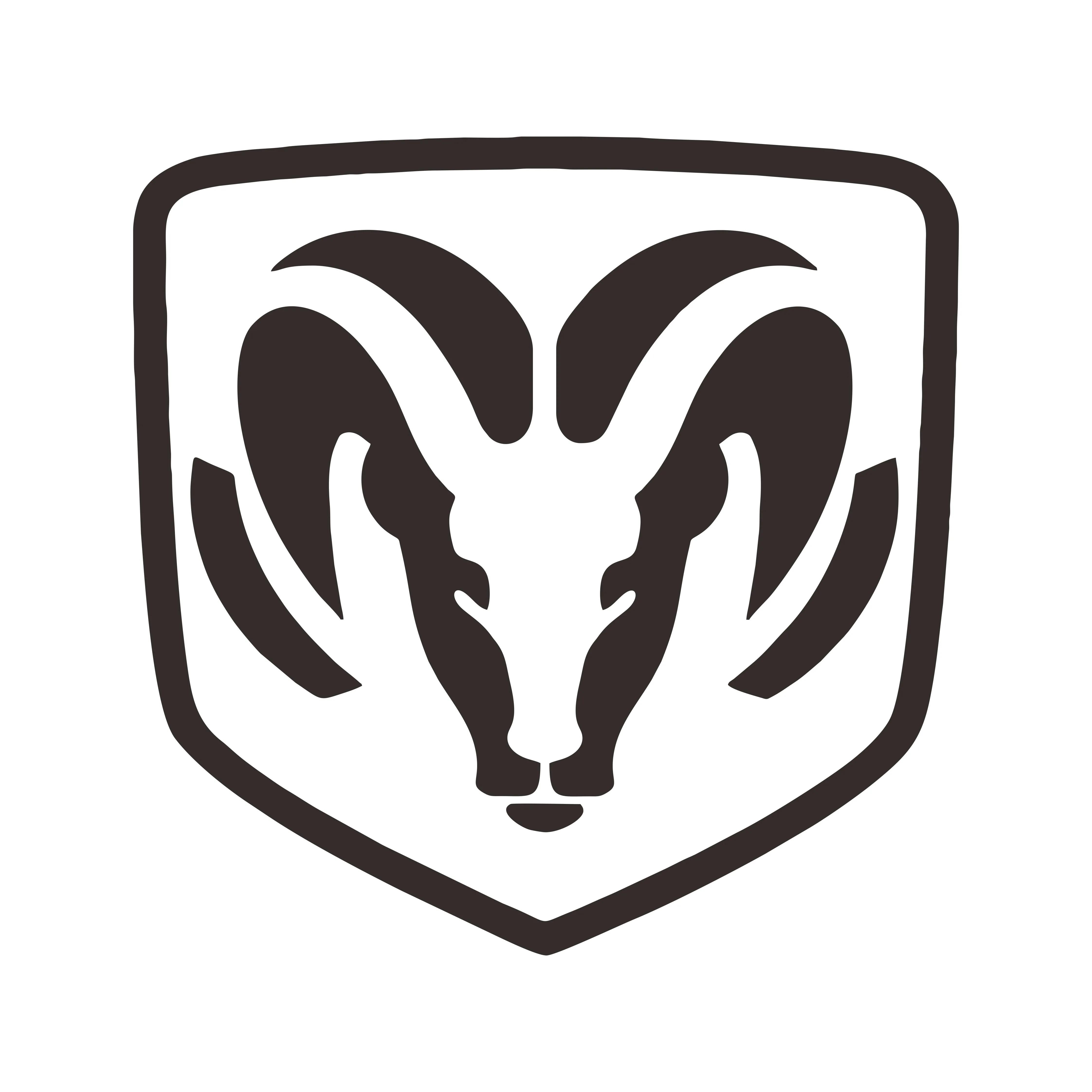 

New Design Ideas for Dodge Ram Head Decal Black Sliver Cool Ram Vinyl Decal Car High Quality Waterproof Personality Decal, 15cm high10cm&4-black