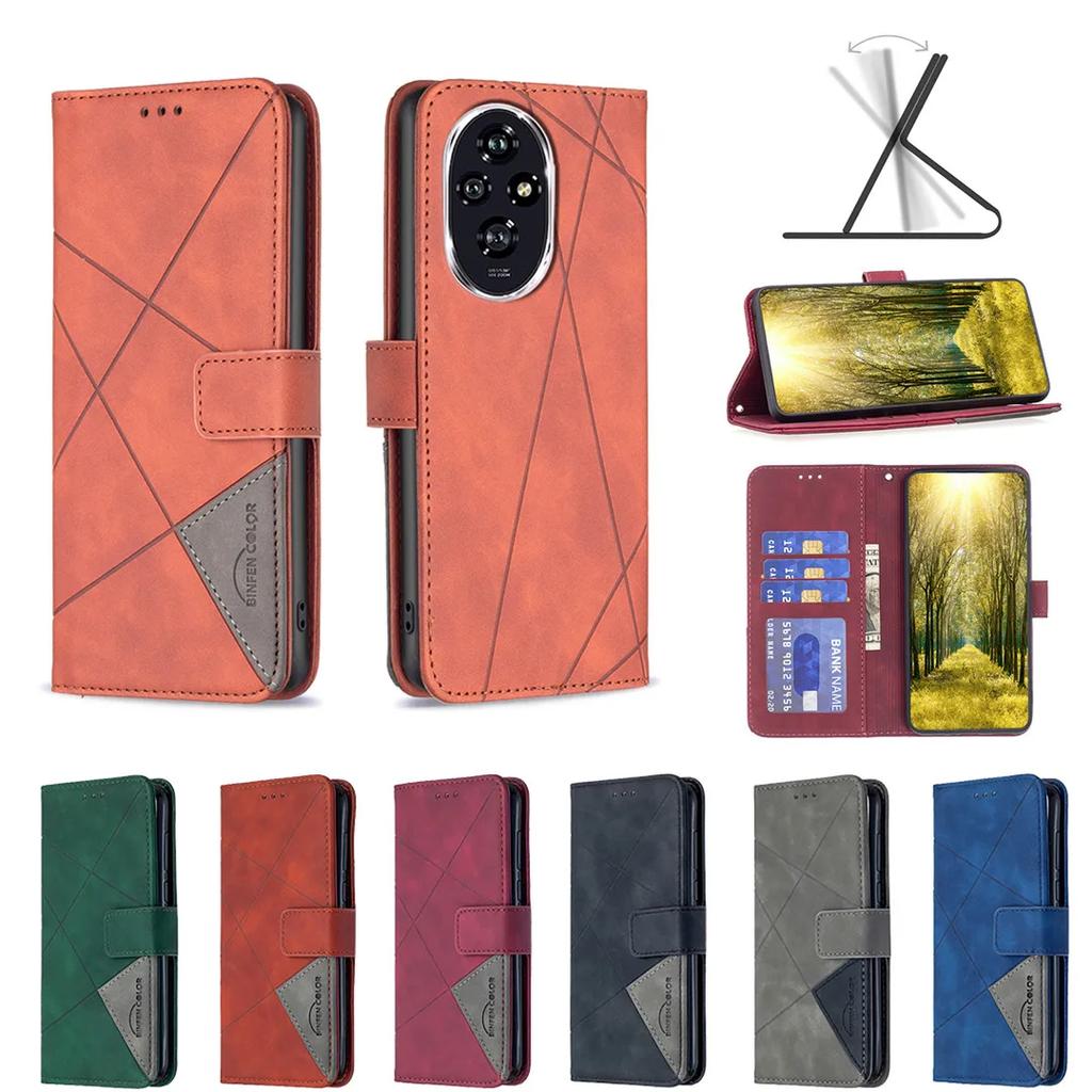 Luxus Mode Geldbörse Magnetverschluss Flip Lederhülle Für Honor 200 200 Pro 200 Lite 5G Magic 6 Magic 6 Pro Magic 6 Lite Hülle