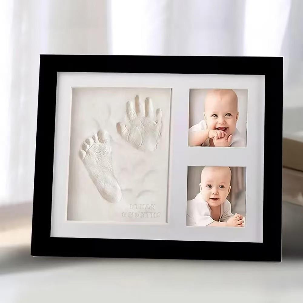 Minimalist Baby Hand & Footprint Photo Frame with Inkpad