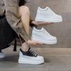 Casual little white shoes women's 2025 new daily versatile sports thick sole inner height increase little white shoes fashion trendy cool style