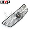 FCM5   Chrome Diamonds Style Racing Grille With Newest 3D Emblem Logo For Mercedes Benz ML-Class W164 2009-2011 ML320 ML350 ML450 ML500