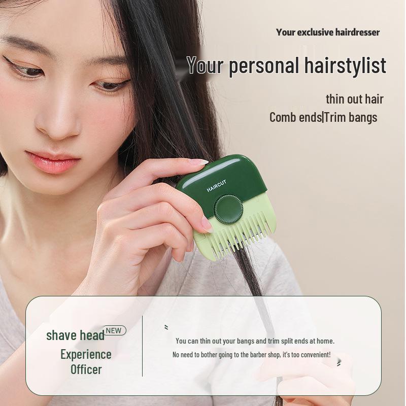 Double-Sided Hair Trimmer Comb for Bangs - Home Hair Clipper Blade