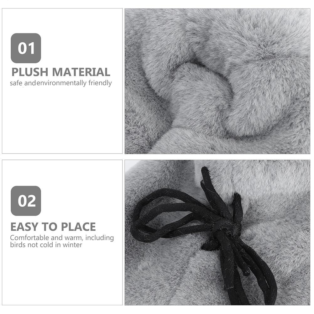 Parrot Blanket Bird Warmer Cockatiel Plush Parakeet Winter for Shawl Cage Fluffy