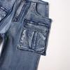 GMXIA Jeans e Pantaloni Patchwork Casual alla Moda Multitasche Organ