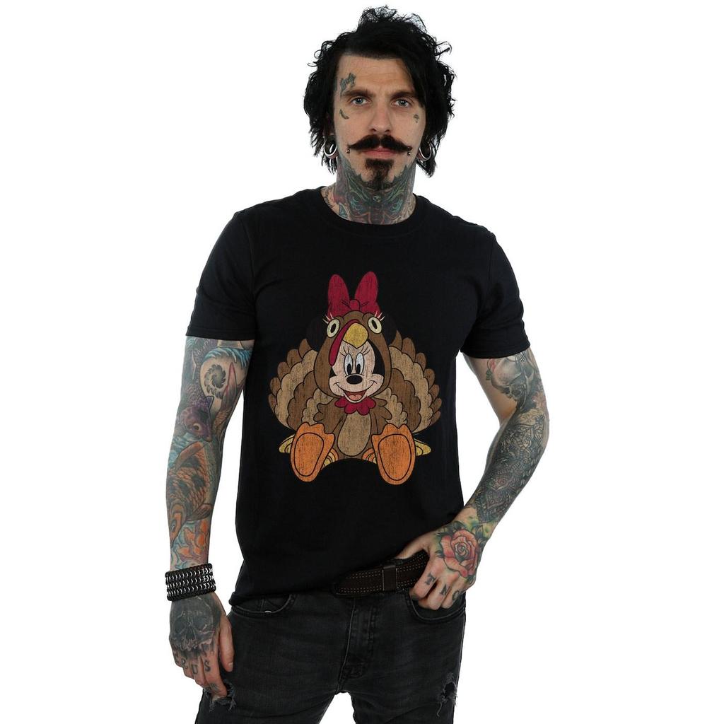 Disney Mens Minnie Mouse Thanksgiving Turkey Costume T-Shirt