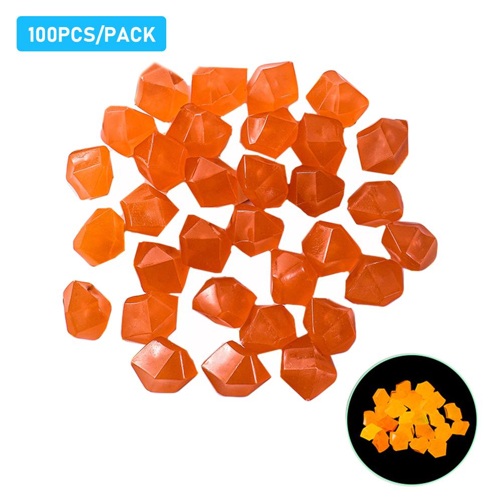 Glow in The Dark Stones Glow Stones Diamond-Shaped Fluorescent Stone Decoration for Aquarium Waterscape Outdoor Yard Landscape