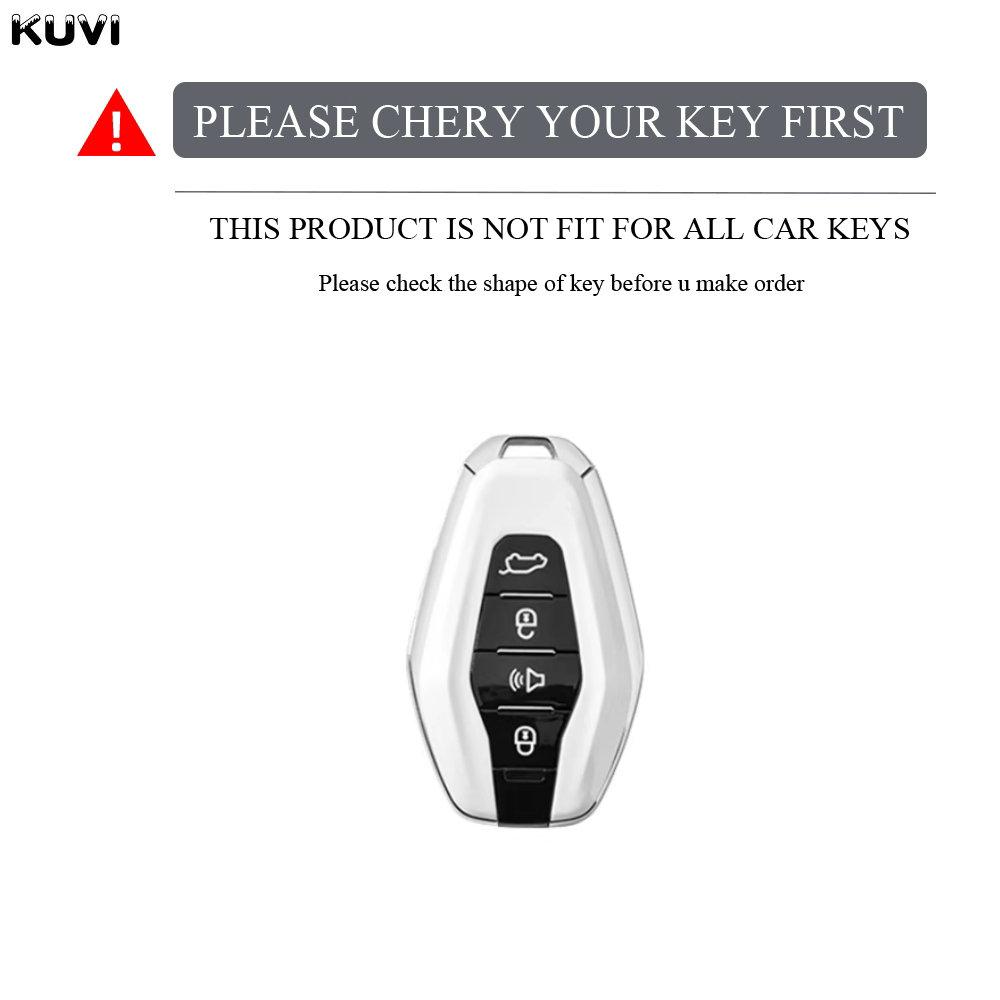 Key Case Cover Fob For Chery Jetour X70 X90 X95 Plus X70Plus X90Plus    Keychain Soft New Tpu Key Protector Shell