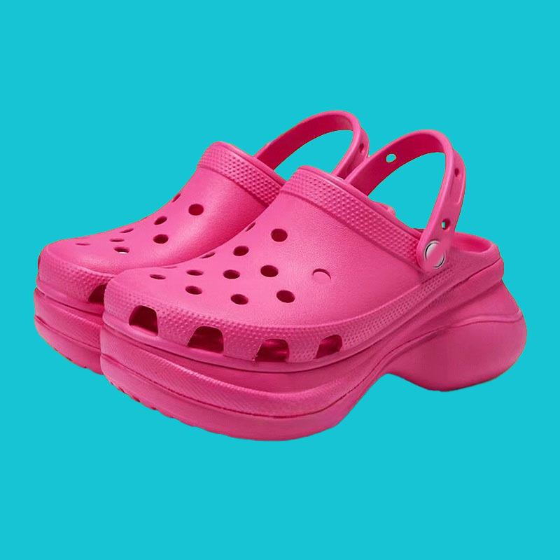 Plateausandalen Damen Sommer Dicke Sohle Eva Clogs Gartenschuhe Frau Komfort Rutschfest Strandsandalen