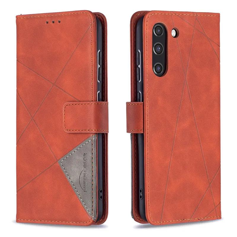 Wallet Flip Case On For Samsung Galaxy S21 FE Classic Phone Leather Cases For S21+ Ultra Plus S21Plus 5G Card Slot Back Cover
