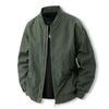 Mens Loose Casual Plus Size Long Sleeve Baseball Jacket Spring Autumn Outerwear
