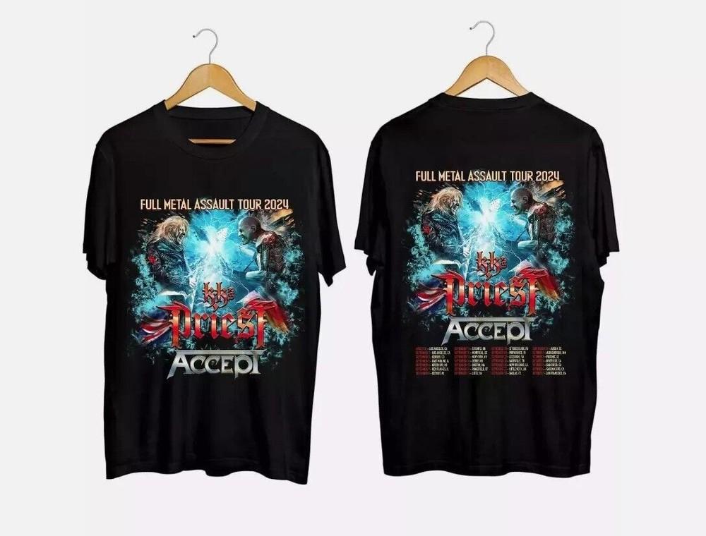 KK s Priest and Accept - 2024 Full Metal Assault Tour T-Shirt Unisex T-Shirt S