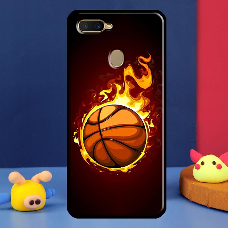 Basketball Sports Case For Oppo A96 A76 A16 A74 A94 A54 S A57 A77 A58 A78 A98 A5 A9 A91 A15 A17 A52 A72 Cover OPPO A57s