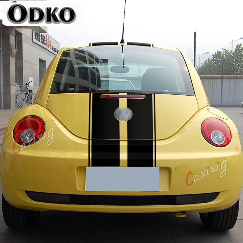 Auto Styling Motorhaube Dach Heckklappe Streifen Kit Aufkleber Vinyl Für Volkswagen Käfer 2002-2006 Zubehör