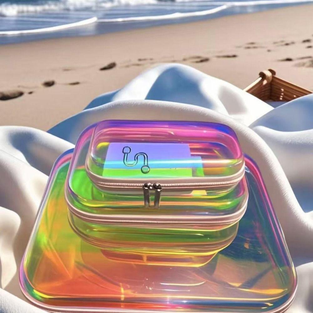 Transparent Laser Storage Box Organizer Design Simple Transparent Storage Box Desktop Size High Quality Desktop Organizer