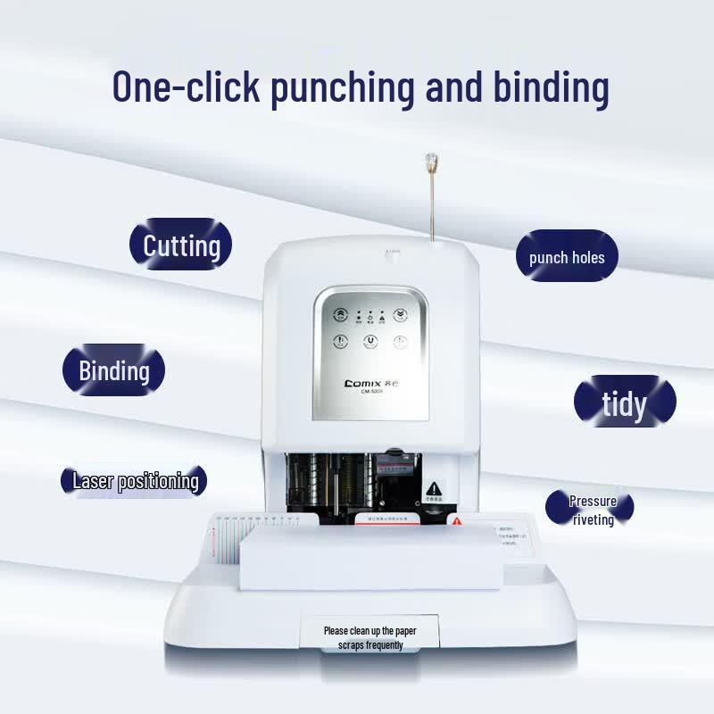 COMIX CM-5008 Smart Touch Financial Binding Machine CN plug (adapter included)