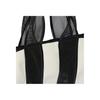 Adidas Originals Striped Zipper Closure Polyurethane Tote Bag Unisex Bags Black White IJ5992