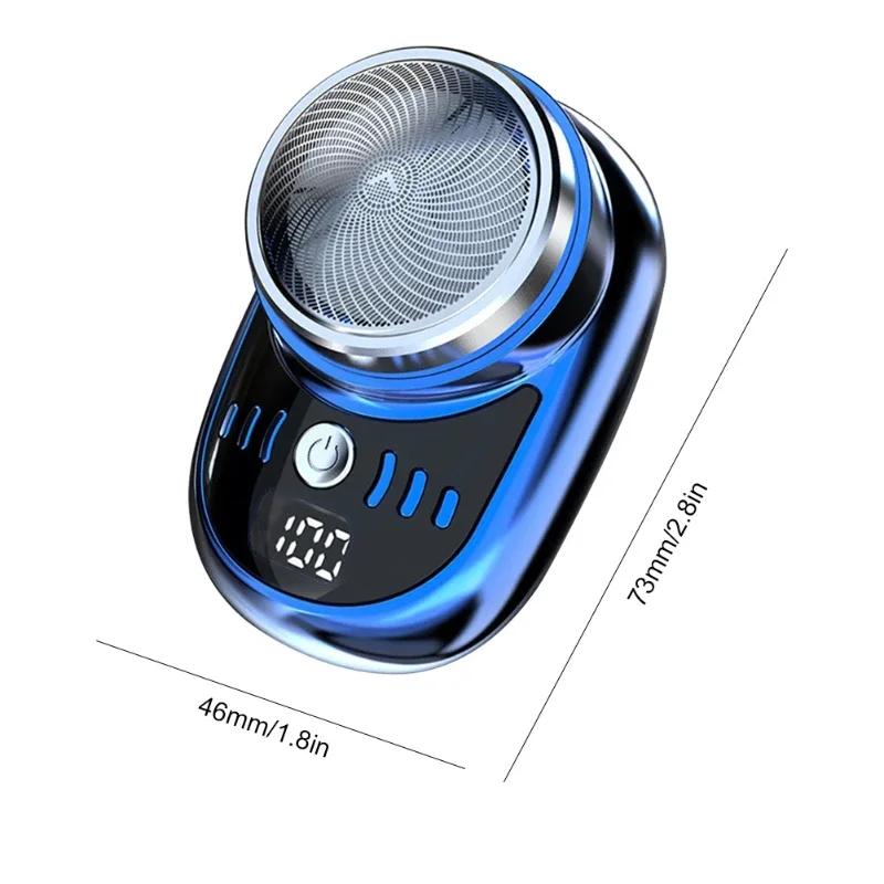 Hot Sale Mini Portable Electric Shaver Car Pocket Size Beard Shaver Wet & Dry Mens Face Razor Mini Hair Trimmer for Men Travel