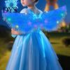LED Costume Accessories Light-Up Angle Wing, Glowing Feather Wing for Kids Girls, Wings with Lights Fairy Props Christmas Halloween Stage Performance