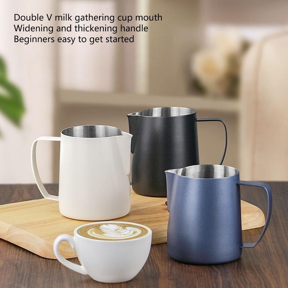 450ml Milk Frother Cup Tip Mouth Stainless Steel Milk Frothing Pitcher Coffee Making