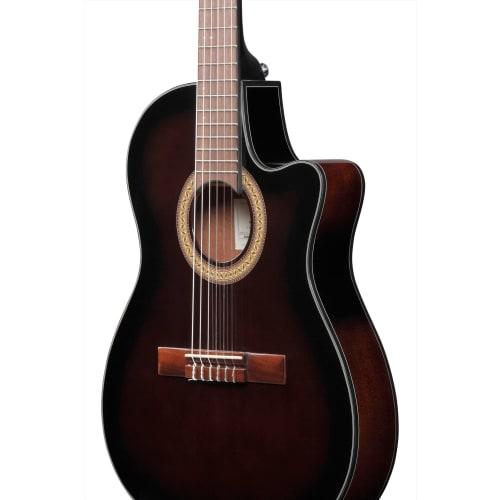 Ibanez GA30TCE-DVS Thin-Bodied Electric Guitar with a Body Thickness of Approximately 70mm (Dark Violin Sunburst)