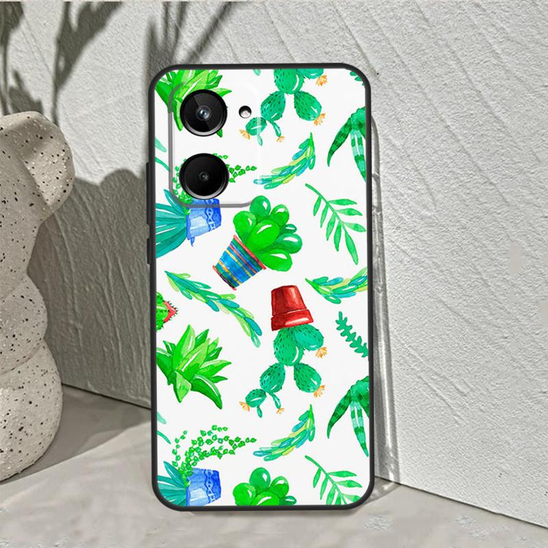 

Cactus Pattern For Realme C75 C63 C61 C71 C55 C67 C51 C65 C53 10 11 12 13 14 15 Pro Plus GT6 GT7 Pro Case Realme C33