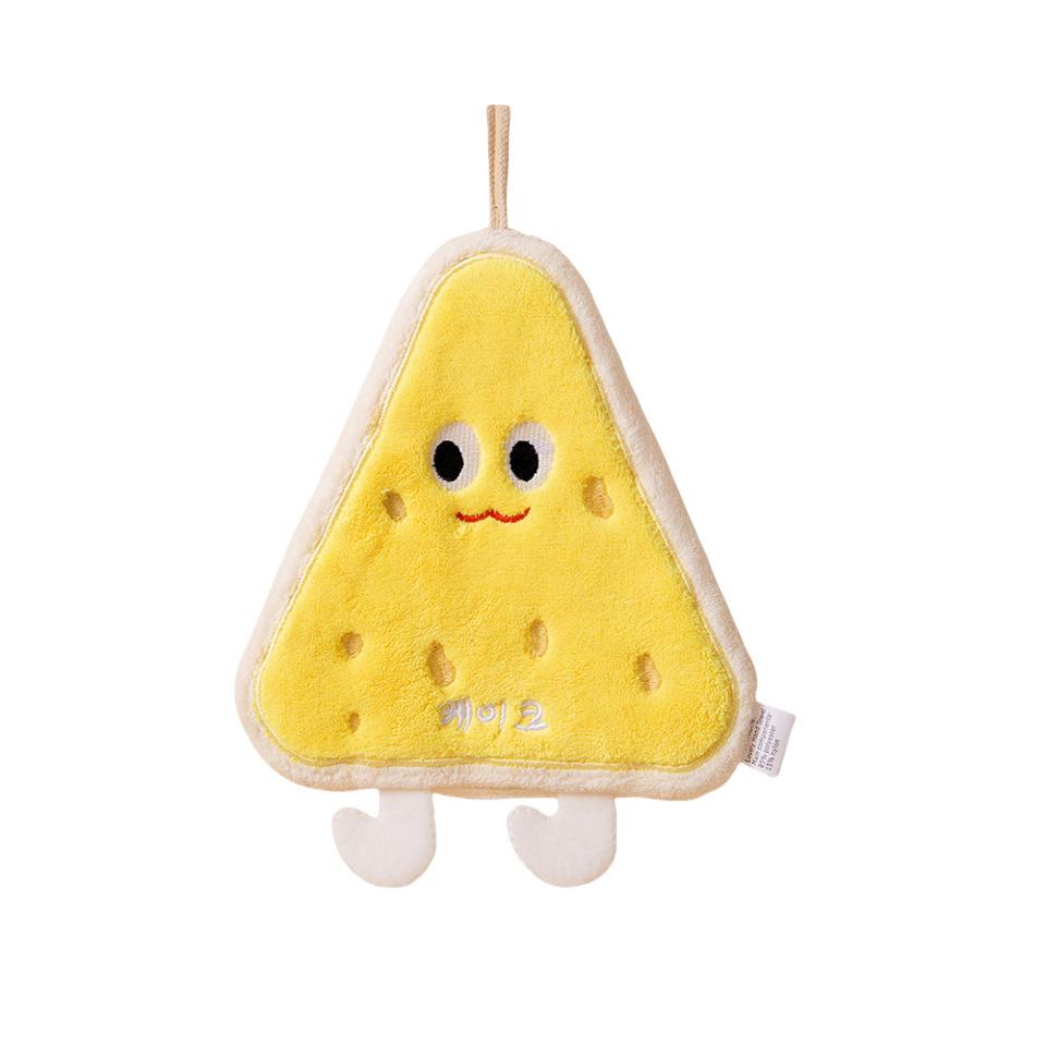 Cartoon Hanging Absorbent Hand Towel - Lint-Free for Bathroom & Kitchen