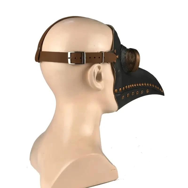 Plague Doctor Mask and Cloak Set Halloween Costume Human Bird Beak Mask Cospaly Costume Steampunk Photography Props Gift