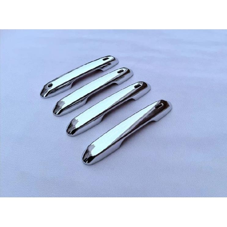 For Toyota Grand Highlander 2024 2025 2026 ABS Chrome Door Handle Cover With Smart Key Hole Catch Cap Trim Molding